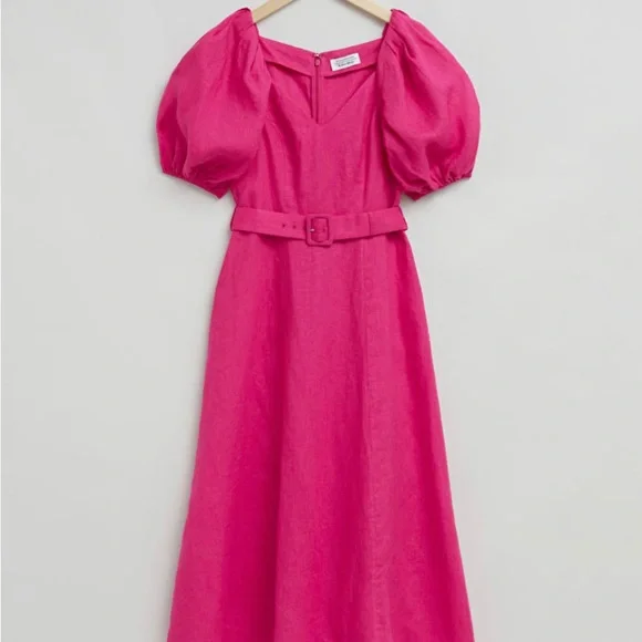 & Other Stories | Dresses | Other Stories Pink Linen Puff Sleeve Midi Dress Size 4 With Tags | Poshmark & Other Stories | Dresses | Other Stories Pink Linen Puff Sleeve Midi Dress Size 4 With Tags | Poshmark